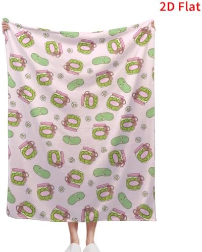 Pickles Blanket 50"x60", Soft Lightweight Throw Blanket for Kids Teens Adults, All Season Cozy Decorative Blanket for Sofa Bed Couch Travel
