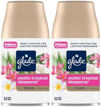 Glade Automatic Spray Air Freshener Refill, Tropical Blossoms, 2 Count