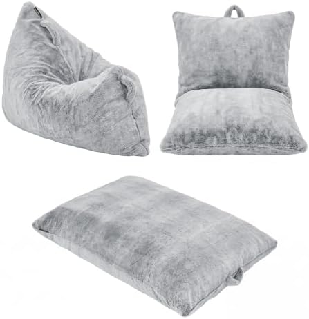 Hobestluk 3 in 1 Small Bean Bag Chair Comfortable Chair Floor Cushions