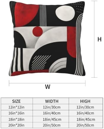 Abstract Geometric Decorative Throw Pillow Covers 18x18 Inch Set of 4