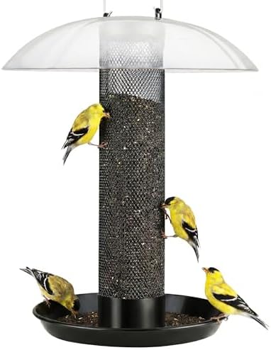 Kingsyard Finch Thistle & Nyjer Bird Feeder for Outdoors Hanging