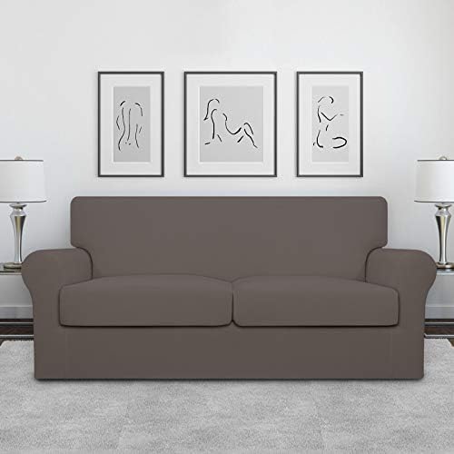 Easy-Going Stretch Oversized Loveseat Couch Cover for 2 Cushion Washable