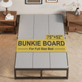 Lutown-Teen Bunkie Board Full High-Density Polymer Bed Support, Gray