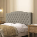Furpopup Linen Queen Size Headboard Only, Upholstered Wall Mount, Linen