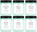 Scented Candles Gift Set, 6-Pack 7 oz Soy Candles, Fresh Botanical Scents
