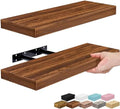 Sorbus 16 Inch Floating Shelves for Wall (2 Pack, Walnut)