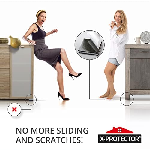 X-PROTECTOR Non Slip Furniture Pads – 4 PCS Premium Furniture Grippers 6"!