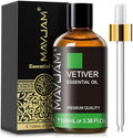 MAYJAM Vetiver Essential Oil for Diffuser Soap Candle Making, 3.38FL.OZ