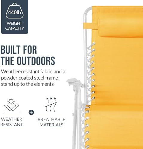 Best Choice Products Set of 2 Extra Wide Zero Gravity Chair Recliner