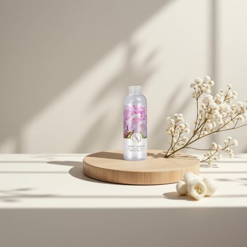 Reed Diffuser Refill, Sweet Azalee Reed Diffuser Oil Natural Scented Essential Oil Refill Home Fragrance for Bathroom, Bedroom, Office Decor 200ml