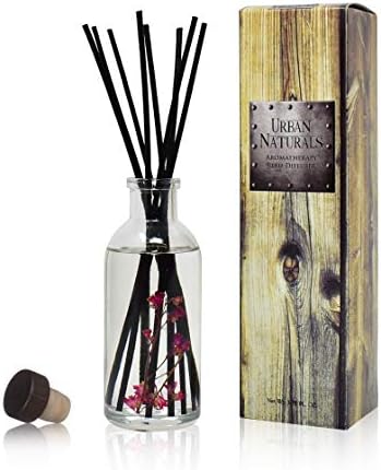 Urban Naturals Reed Diffuser Set, Amber & Lavender - Bathroom Shelf Décor