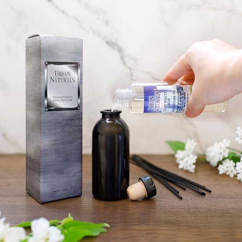 Urban Naturals Reed Diffuser Set, Lavender Fields - Bathroom Shelf Décor