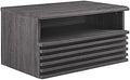Modway Render Mid-Century Modern, Wall-Mount Nightstand, Charcoal