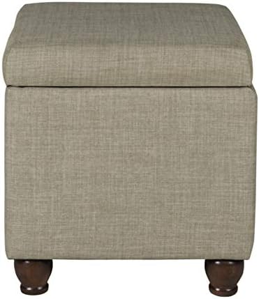 Spatial Order 22" Medium Rectangular Storage Ottoman - Tan