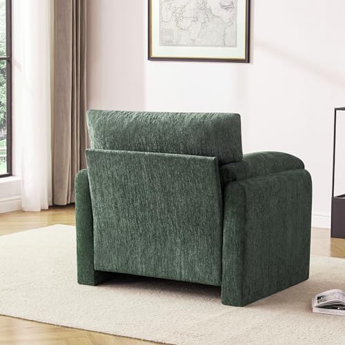 Howjoe 2 Pack Accent Chair for Living Room, Oversized Armchair, Green