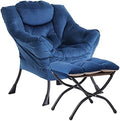 LITA Lazy Chair with Ottoman, Comfy Accent Reading Chair