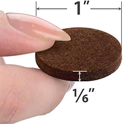 Felt Furniture Pads X-Protector - 48 PCS 1" - Premium Felt Pads (Brown)