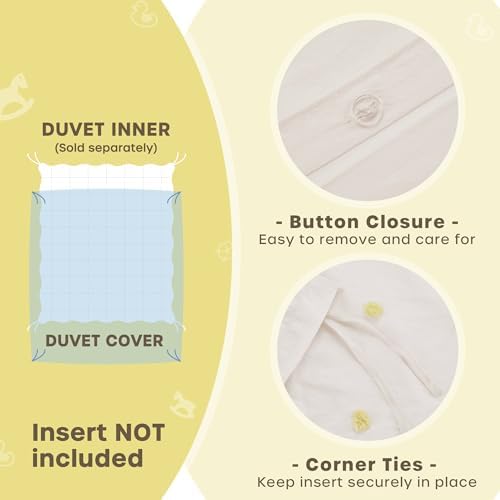 Intelligent Design Kids Cotton Pompom Ivory Twin Duvet Cover Set, 4pc