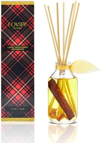 Reed Diffuser Set - Spiced Pomander Scented Diffuser with Sticks