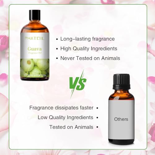 PHATOIL Guava Fragrance Oil for Diffuser Aromatherapy 3.38FL.OZ