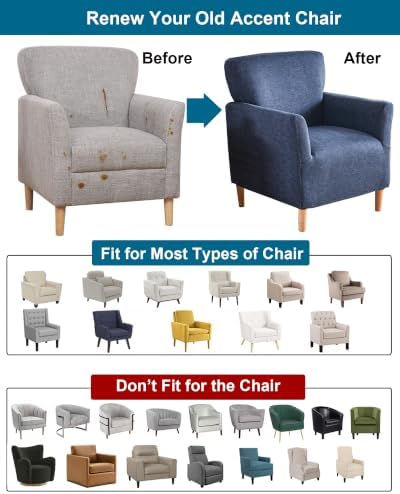 CRFATOP Accent Chair Cover, Stretch Armchair Slipcover for Living Room,16