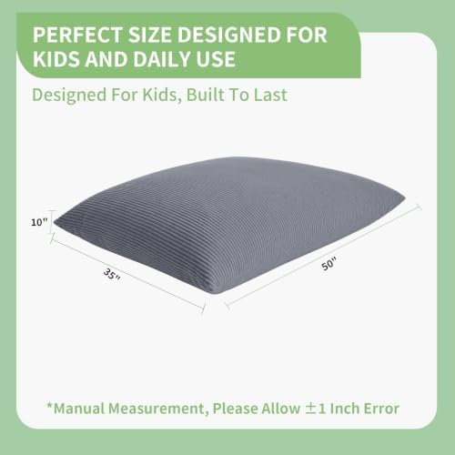 3-in-1 Kids Bean Bag Chair, Convertible Floor Cushion
