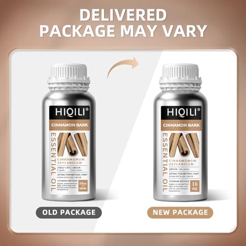 HIQILI Cinnamon Bark Essential Oil for Versatile DIY, Diffuser & Skin