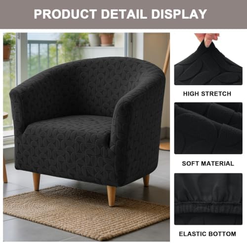 Eco-Ancheng Club Chair Slipcover Tub Chair Cover Stretch Armchair Covers