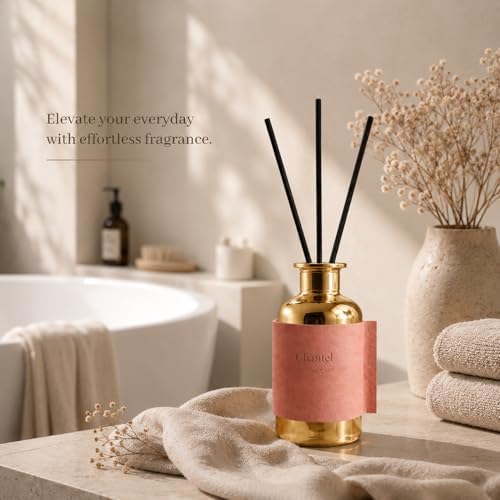 Reed Diffuser Set/Chantel / 2.7oz / Scented Diffuser with Reed Sticks, Long Lasting Home Fragrance for Room Diffuser, Bathroom Shelf Decor