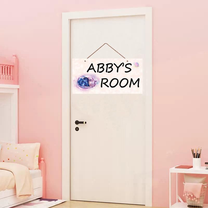 Personalized Signs Cute Cats Sign For Little Man Cave Funny Animals Sign Custom Name Customized Sign for Kids Room Nursery Wall Art Decor For Pet House Kitty Litter Cat house