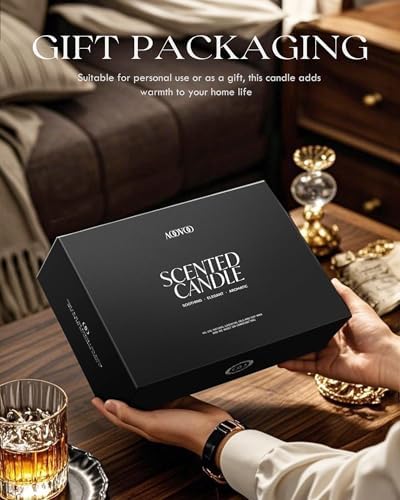 AOOVOO Scented Candles Set - 6 Pack Men Candles for Home Scented