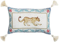 patdrea Designer French Vintage Leopard Print Pillow Cover,12"x20"