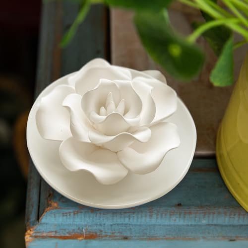 Passive Diffuser for Essential Oil-Ceramic Diffuser Non Electric Oil Diffusers for Small Mini Room, Desk Decorative, Bathroom (Impatiens)