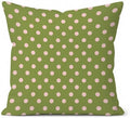 Cute Green Pink Polka Dot Room Decor Pillow Cover 18x18