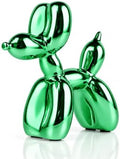 Green Balloon Dog Decor,Balloon Animal Decor,Shelf Decor Preppy Room Decor,Cute Statue Home Decor, Bedroom Modern Sculpture Desk Decor,Office Gold Decorations Small Figurines