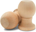 Wooden Flag Pole Finials, 3-inch Wood Flag Pole Topper with 1-inch Hole, Pack of 12 Craft Finials, by Woodpeckers