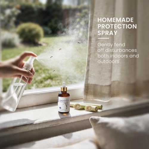HIQILI Lemongrass Essential Oil, for DIY Candles & Protective Spray