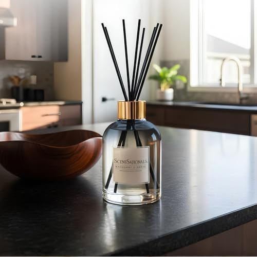 ScentSationals Mahogany & Amber Water-Based Reed Diffuser - 5 FL OZ