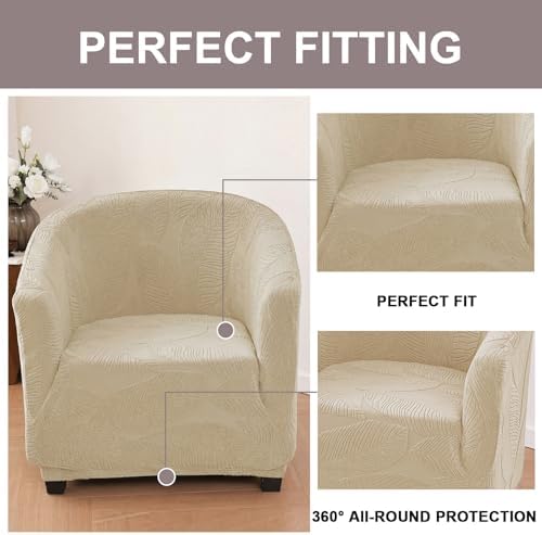 Eco-Ancheng Club Chair Slipcover Tub Chair Cover Stretch Armchair Covers