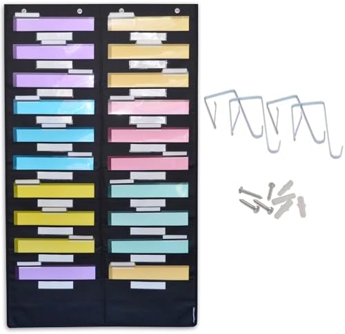 Ultimate Office WalMaster 20-Pocket Wall Chart System with Label Holders