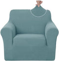 U-NICE HOME Stretch Recliner Chair Cover Armchair Slipcover, Light Blue