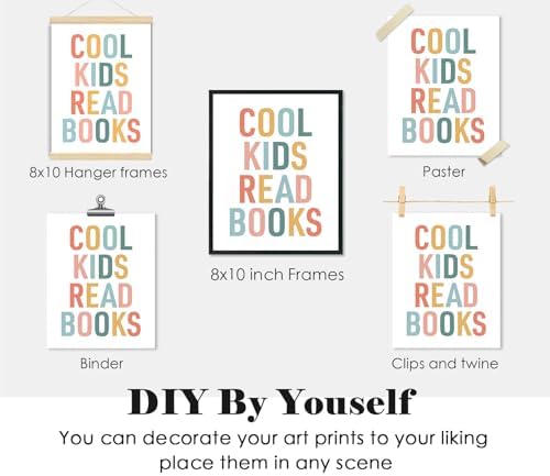 ULEGIE Reading Corner Decor for Classroom Homeschool Cool Kids Read Book