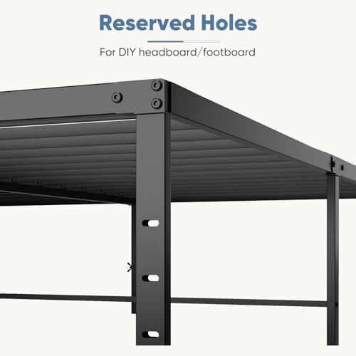 DUMOS King Bed Frames, 18 Inch Height Metal Platform Bed Frame