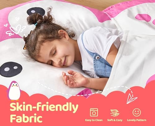 Hobestluk Bean Bag Chair for Kidsbean Bag Playroom Living Room Pink