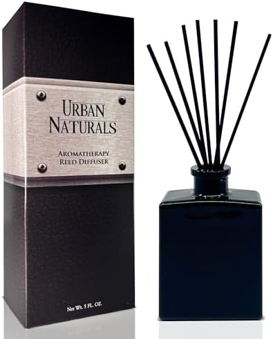 Urban Naturals Reed Diffuser Set, Crisp White Linen - Bathroom Shelf Décor