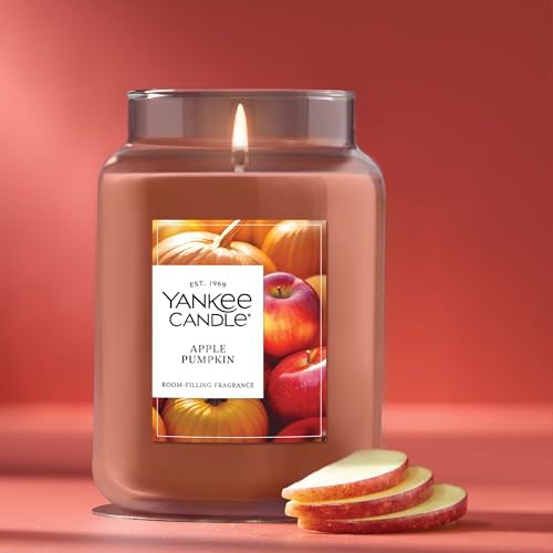 Yankee Candle Apple Pumpkin Scented Candle, 22oz Large Jar (Pack of 4)