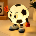 Amaredom Soccer Night Light for Kids, Cute Soccer Lamp, Black & White
