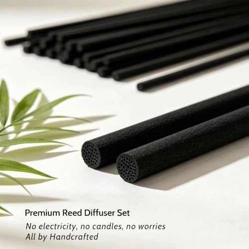 Reed Diffuser, Binca Vidou Vanilla Scent Oil Diffusers Set for Home 3.38oz