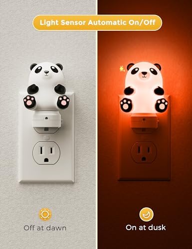 L LOHAS LED Night Light for Kids, 3D Cute Night Light Plug in