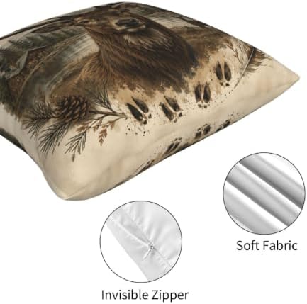 Animal Deer Decorative Throw Pillow Covers 18x18 Inch Set of 4